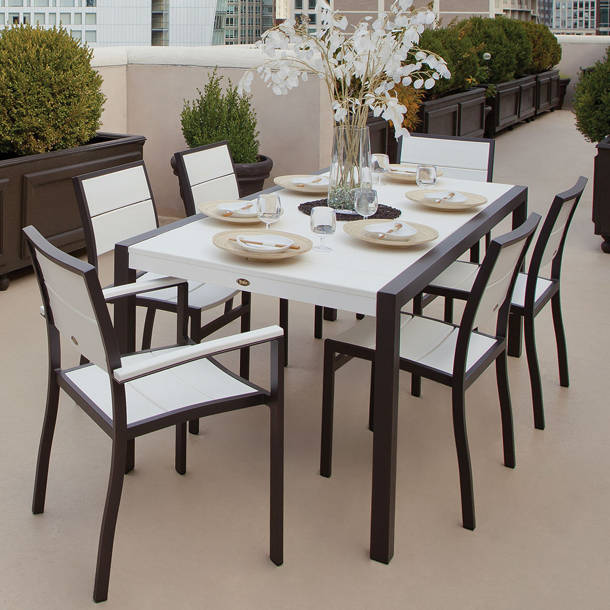 Trex Surf City Rectangular 6 Person Outdoor Dining Set & Reviews